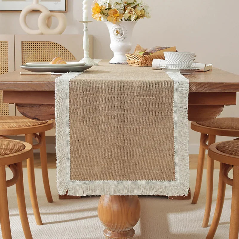 Natural Linen Table Runner