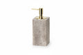 Gray Travertine Soap Dispenser – Modern Bathroom Accessory