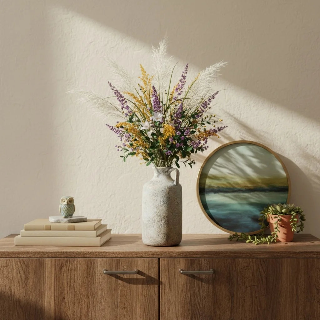 Wabi-Sabi Ceramic Vase – Handmade Minimalist Home Decor
