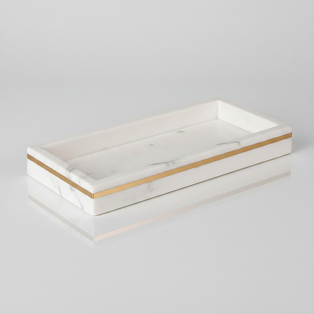 Volakas White Marble Decorative Trays – Natural Stone Collection