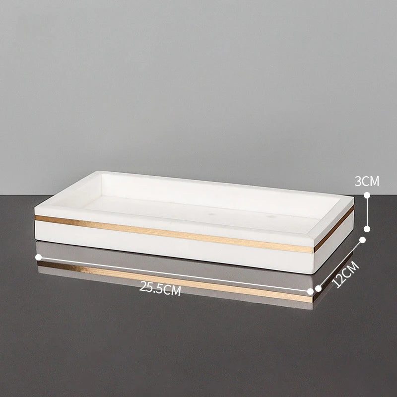 Volakas White Marble Decorative Trays – Natural Stone Collection
