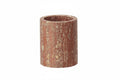 Red Travertine Toothbrush Tumbler – Natural Stone Bathroom Decor