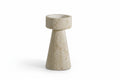 Natural Travertine Candle Holder – European Stone Decor