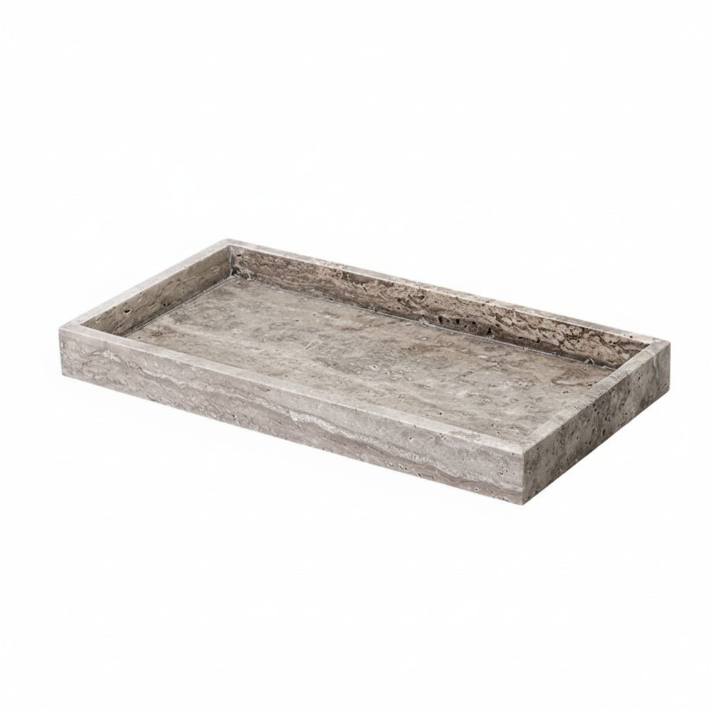 Gray Travertine Decorative Trays – Natural Stone Collection