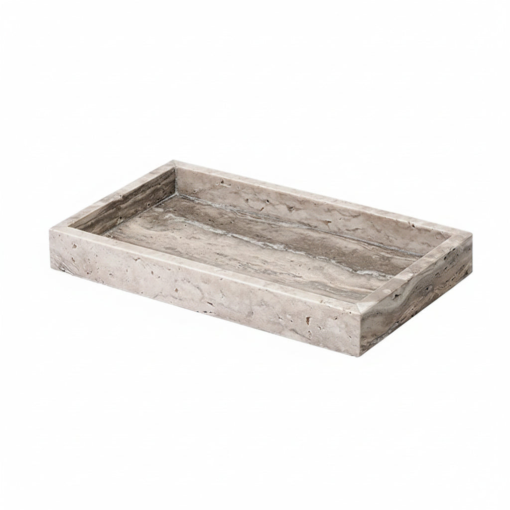 Gray Travertine Decorative Trays – Natural Stone Collection