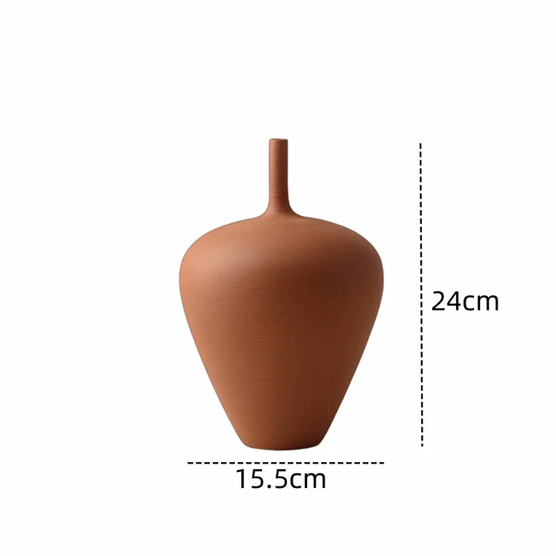 Modern Sculptural Ceramic Vase – Minimalist Home Decor