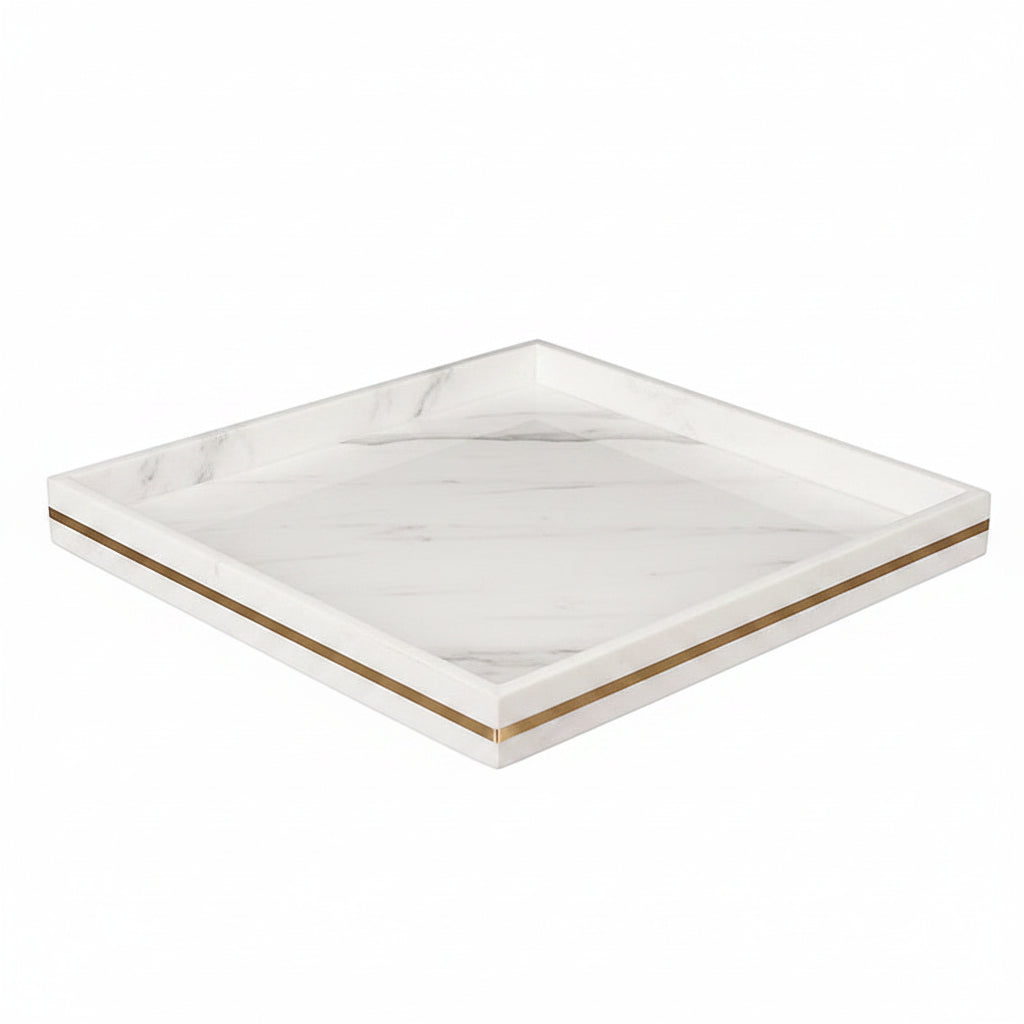 Volakas White Marble Decorative Trays – Natural Stone Collection