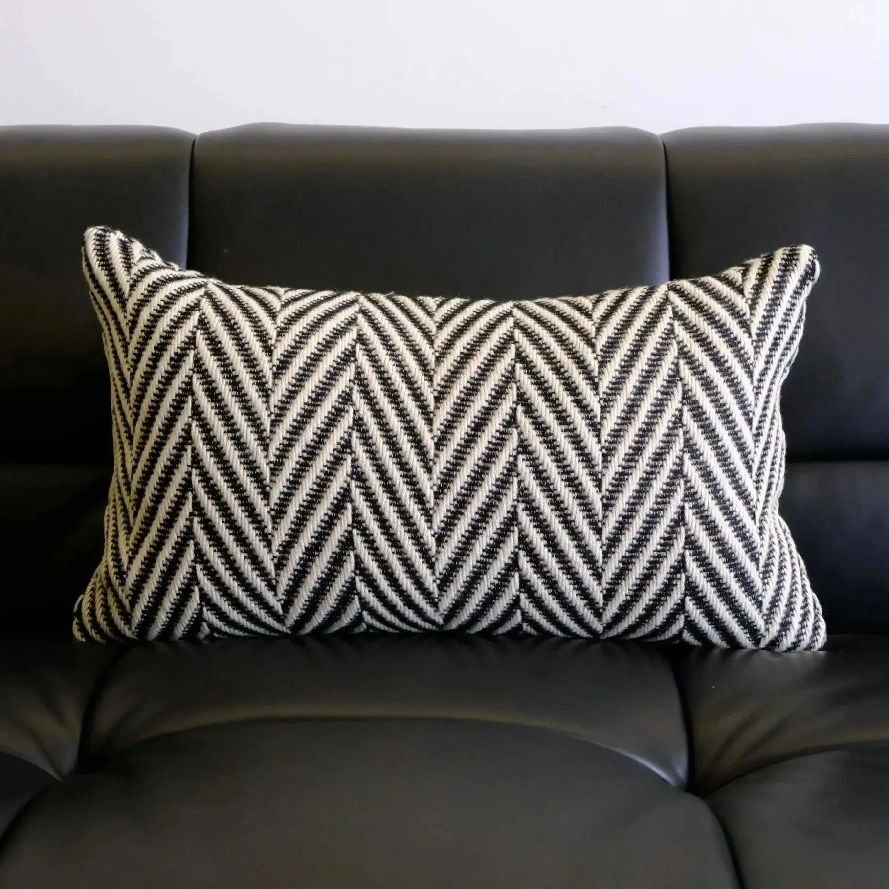 Textured Chevron Cushion Cover – Modern Geometric Pillowcase