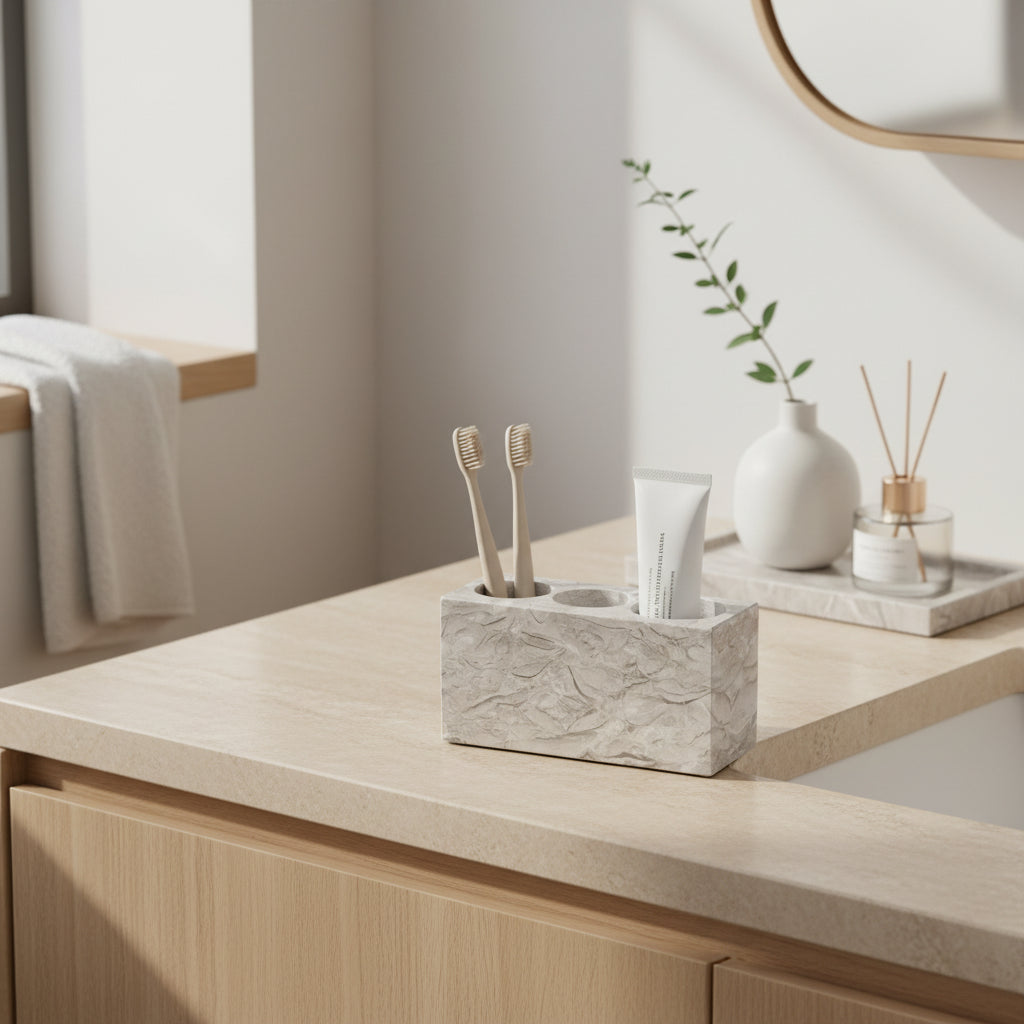 Pitaya Marble Toothbrush Holder