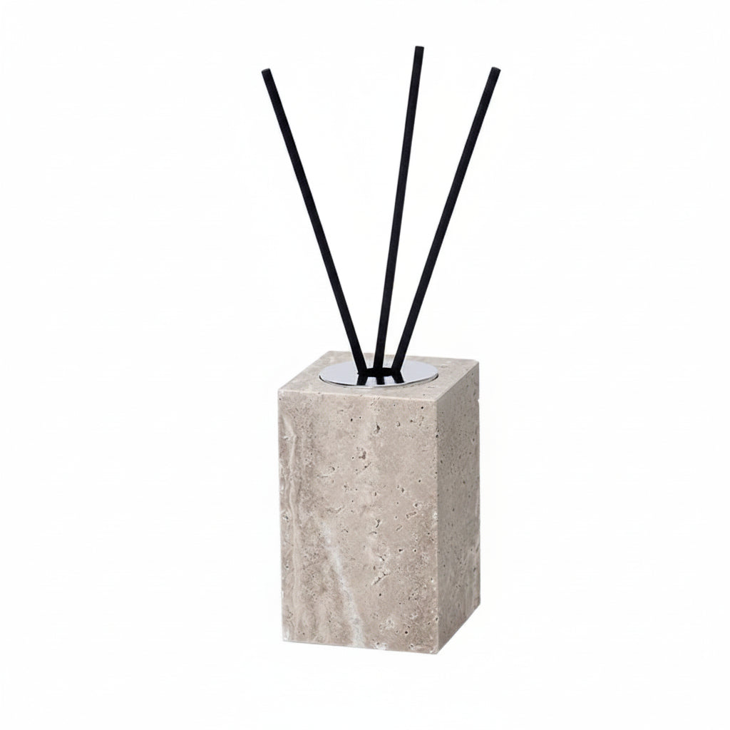 Gray Travertine Reed Diffuser – Luxury Bathroom & Home Decor